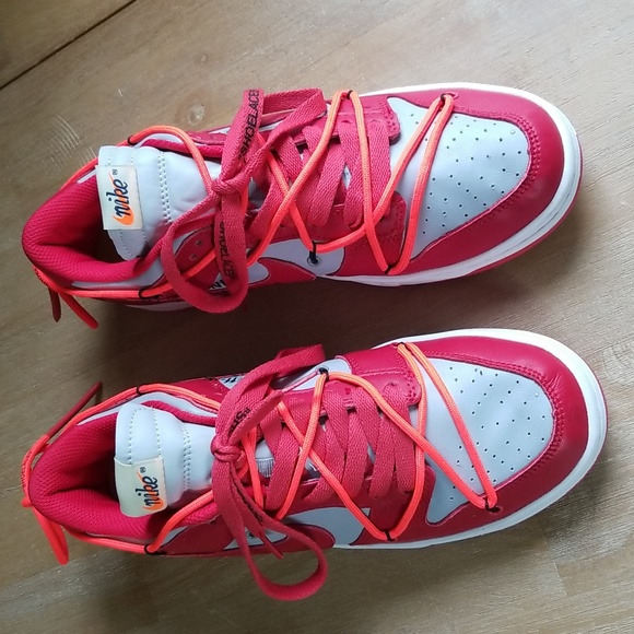 Nike Other - Nike off white dunks Mens Size 9.5, red/grey